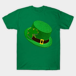 Hat with Shining Shamrock T-Shirt